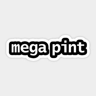 Johnny Depp Mega Pint Minimal Typography White Text Sticker